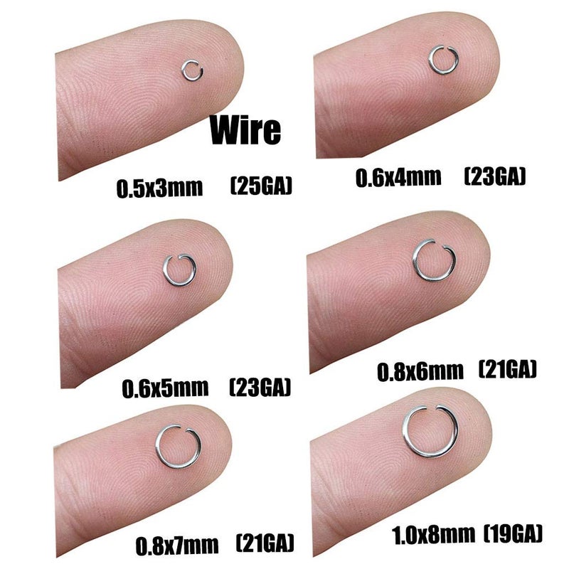 WOCRAFT 2000 pcs Very Small 0.5x3mm Stainless Steel Split Rings Open Jump Ring Connector Rings for Jewelry Making Necklaces Bracelet Earrings Keychain DIY Craft (11673) - Image 4
